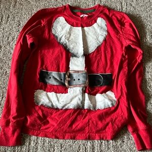 Red Santa Claus Long Sleeve Shirt